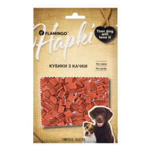 Ласощі Flamingo Фламінго кубики з м'ясом качки для собак 75г (611172)