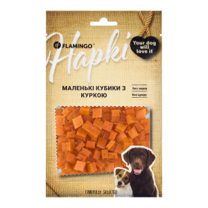 Ласощі Flamingo Фламінго кубики з м'ясом курки для собак 75г (611095)