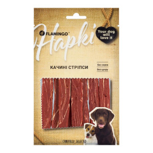 Ласощі Flamingo Фламінго стріпси з м'ясом качки для собак 75г (611147)