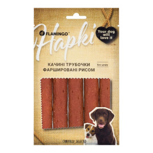 Ласощі Flamingo Фламінго качині трубочки фаршировані рисом для собак 75г (611150)