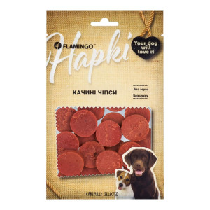 Ласощі Flamingo Фламінго чіпси з м'ясом качки для собак 75г (611104)