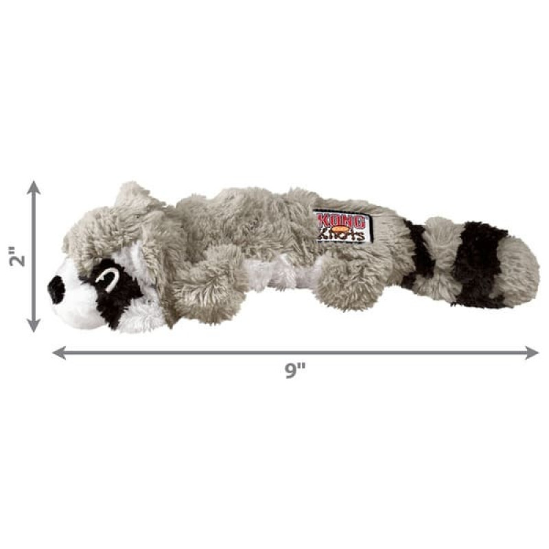Іграшка м'яка для собак KONG Scrunch Knots Raccoon - Єнот, S/M