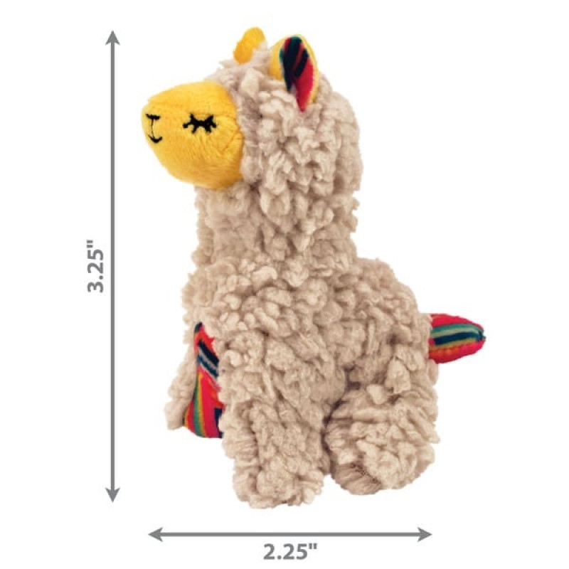 Іграшка для котів KONG Softies Buzzy Lama Софтис Баззи Лама, механічна із дзижчінням