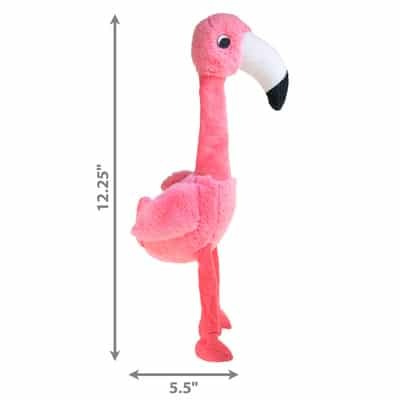 Іграшка для собак KONG Shakers Honkers Flamingo з пискавкою, S
