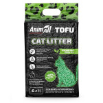 Соєвий наповнювач AnimAll Tofu Green Tea з ароматом зеленого чаю, для котів, 6 літрів (2,6 кг)