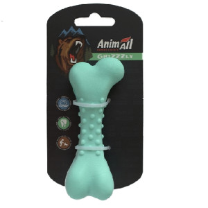 AnimAll GrizZzly АнімАлл Грізлі Іграшка для собак кісточка, 11?4,7 см, зелений
