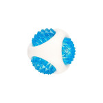 Іграшка AnimAll GrizZzly LED-м'яч що світиться для собак, біло-синій, 7,7 см