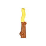 AnimAll GrizZzly АнімАлл Грізлі Іграшка для собак Гілка двоколірна S, 22,8х5,5х4,2 см, жовта/коричнева