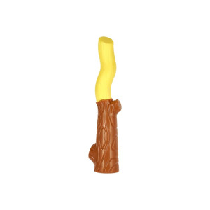 AnimAll GrizZzly АнімАлл Грізлі Іграшка для собак Гілка двоколірна S, 22,8х5,5х4,2 см, жовта/коричнева