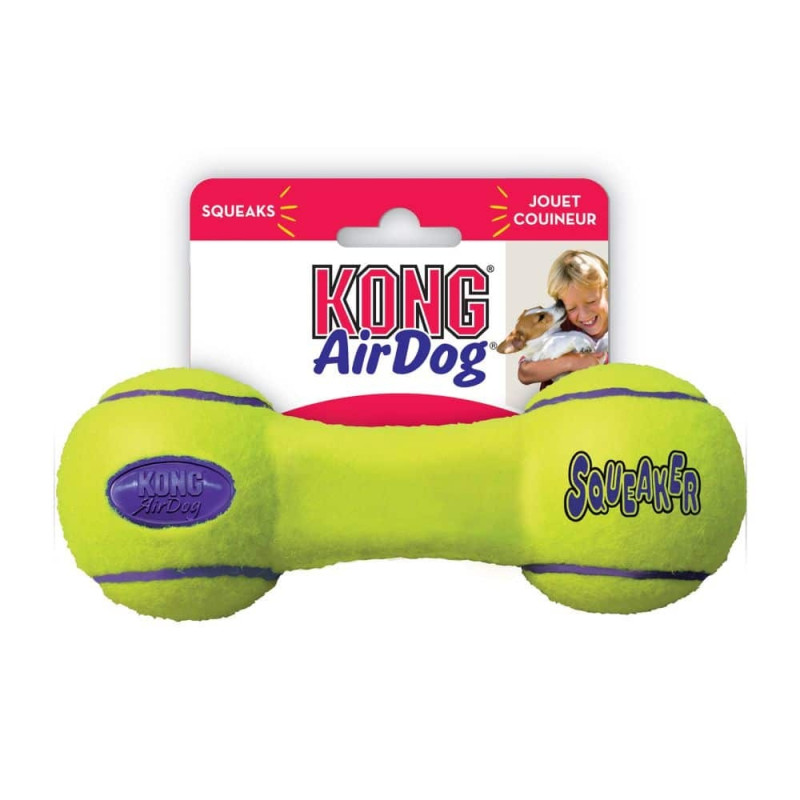 Игрушка KONG AirDog Squeaker Dumbbell воздушная гантель для собак средних пород, М
