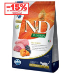 Сухой беззерновой корм Farmina N&D PUMPKIN PUMPKIN LAMB & BLUEBERRY NEUTERED для кошек стерилизованных. Ягненок, тыква и черника. 5кг