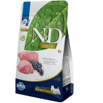 Сухий беззерновий корм Farmina N&D Prime Lamb&Blueberry Adult Mini для дорослих собак дрібних порід з ягням та чорницею 800 г