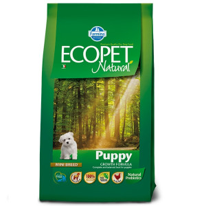 Сухий корм Farmina Ecopet Natural Puppy Mini для цуценят дрібних порід, з куркою, 2,5 кг
