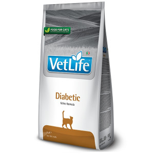 Сухий лікувальний корм для котів Farmina Vet Life Diabetic дієт. харчування, для контролю рівня глюкози в крові при цукровому діабеті, 2 кг