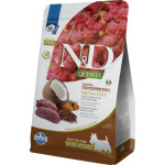 Фарміна дог сухий N&D QUINOA DOG SKIN & COAT, VENISON & COCONUT ADULT MINI з олениною та кокосом 2.5 kg 40091