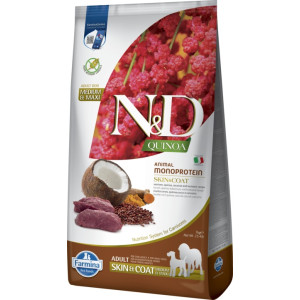 Фарміна дог сухий N&D QUINOA DOG SKIN & COAT, VENISON & COCONUT ADULT MEDIUM & MAXI з олениною та кокосом7 kg 41982