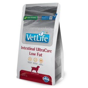 Сухий лікувальний корм Vet Life Intestinal UltraCare Low Fat дієтичне харчування з низькою жирністю при захворюванні ШКТ, 1,5 кг