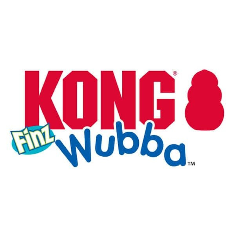 Іграшка м'яка для собак KONG Wubba Finz Blue риба, L