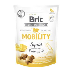 Функціональні ласощі Brit Care Mobility кальмар з ананасом для собак, 150г