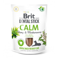 Ласощі для собак Brit Dental Stick Calm заспокійливі, коноплі та пустирник, 7 шт, 251 г