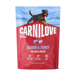 Корм сухой Carnilove Active Salmon & Turkey Small Breed для собак мелких пород лосось и индейка 1,5 кг