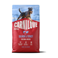 Корм сухий Carnilove Active Salmon & Turkey Small Breed для cобак малих порід лосось та індичка 4 кг