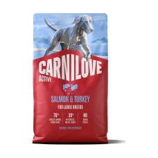 Корм сухой Carnilove Active Salmon & Turkey Large Breed для собак крупных пород лосось и индейка 4 кг