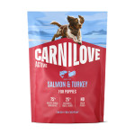 Корм сухой Carnilove Active Salmon & Turkey Puppy для щенков лосось и индейка 1,5 кг