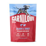Корм сухой Carnilove Active Salmon & Turkey Junior Large Breed для молодых собак крупных пород лосось и индейка 1,5 кг