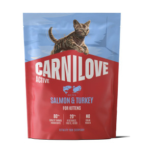Корм сухой Carnilove Active Salmon & Turkey Kitten для котят лосось и индейка 400 г