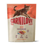 Корм сухой Carnilove True Fresh Beef Sterilised для стерилизованных кошек говядина 400 г