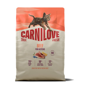 Корм сухой Carnilove True Fresh Beef Kitten для котят говядина 2 кг