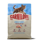 Корм сухой Carnilove True Fresh Fish & Turkey Sterilised для стерилизованных кошек рыба и индейка 2 кг