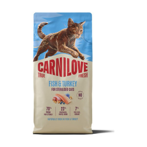 Корм сухий Carnilove True Fresh Fish & Turkey Sterilised для стерилізованих котів риба та індичка 6 кг
