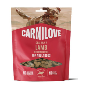 Лакомства Carnilove Crunchy Snack Lamb with Cranberries для собак хрустящие ягнёнок и клюква 200 г