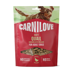 Лакомства Carnilove Soft Snack Quail with Oregano для собак мягкие перепёлка и орегано 200 г