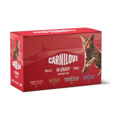 Корм вологий Carnilove Gravy Multipack для котів в соусі в асортименті 12x85 г