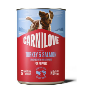 Корм влажный Carnilove Salmon & Turkey для щенков паштет лосось и индейка 400 г