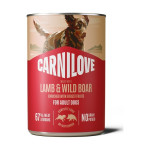 Корм влажный Carnilove Lamb & Wild Boar для собак паштет ягнёнок и дикий кабан 400 г