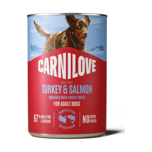 Корм влажный Carnilove Salmon & Turkey для собак паштет лосось и индейка 400 г