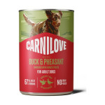 Корм вологий Carnilove Duck & Pheasant для собак паштет качка і фазан 400 г