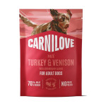Корм влажный Carnilove Turkey & Venison with Strawberry Leaves для собак паштет индейка и оленина с листьями клубники 300 г