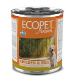 Вологий корм Farmina Ecopet Natural Dog Chicken&Rice для собак, з куркою, 300 г