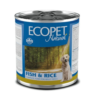 Вологий корм Farmina Ecopet Natural Dog Fish&Rice для собак, з оселедцем, 300 г