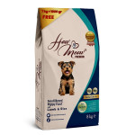 Повнораціонний корм для щенят How Meow Puppy Mini з ягням та рисом 7+1кг