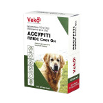 Veko Ассуріті Плюс Спот Он клаплі для собак 10-25кг, упаковка 3х2,5 мл