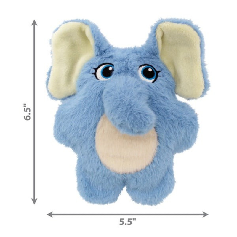 Іграшка м'яка для собак KONG Snuzzles Kiddos Elephant з пискавкою, S