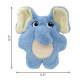 Іграшка м'яка для собак KONG Snuzzles Kiddos Elephant з пискавкою, S