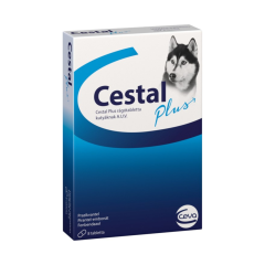 Антигельмінтний препарат Ceva Cestal Plus (Цестал Плюс) широкого спектру дії, жувальні таблетки для собак, 1 шт