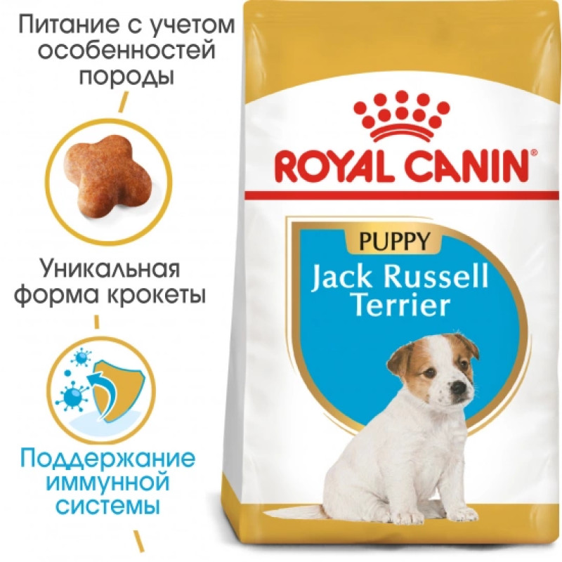Сухой корм для щенков ROYAL CANIN JACK RUSSEL PUPPY породы Джек-Рассел-терьер, 1,5 кг